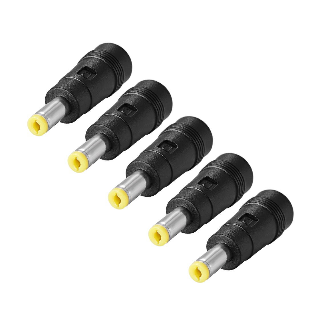 DC Power Connector 5.5mm x 2.1mm Male to Female Coupler Adapter Converter 5Pcs