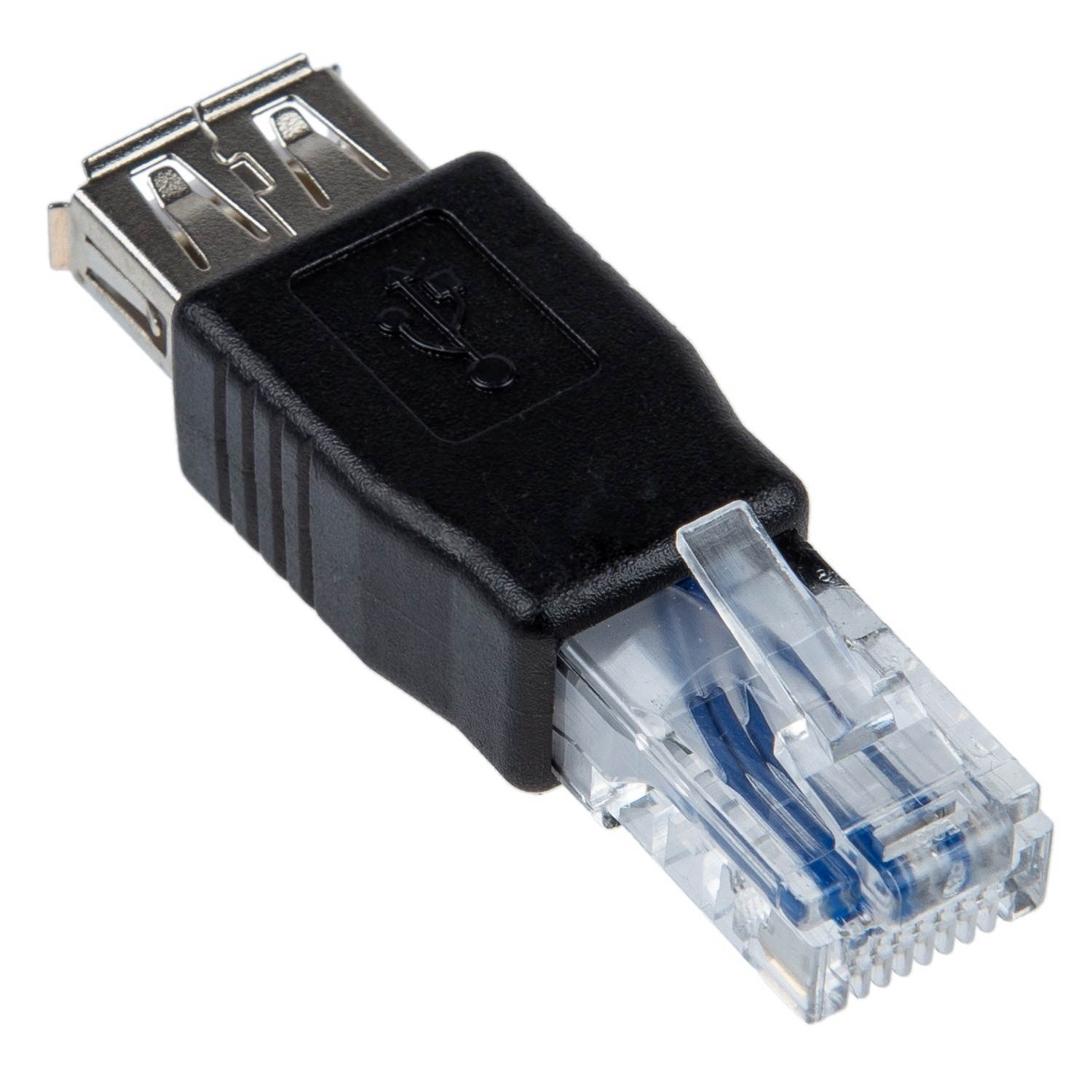 1 Pcs USB a Female to Mini USB B 5 Pin Male Adapter & 1 Pcs Female USB a to Male Ethernet RJ45 Plug Adapter