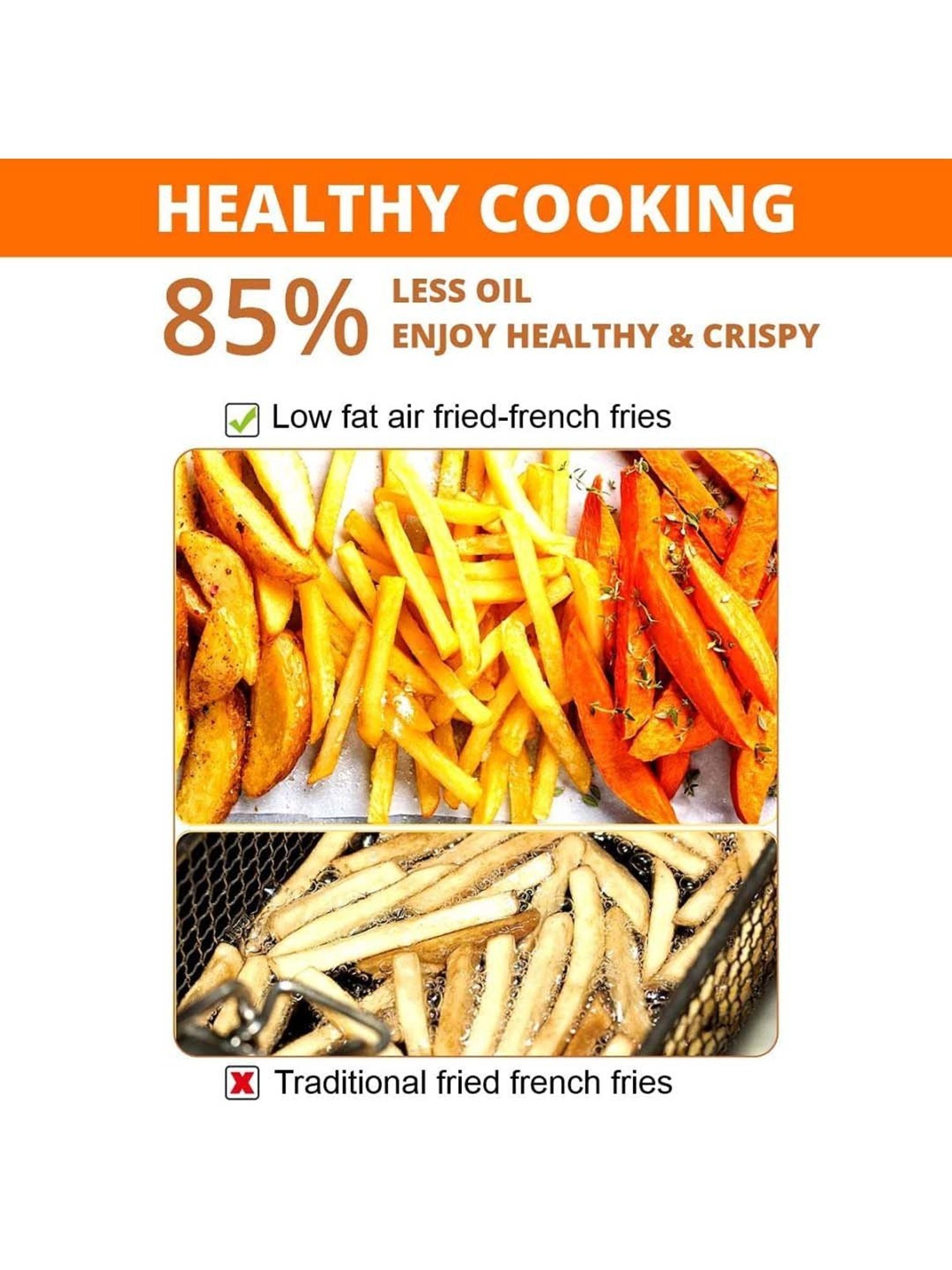 Prestige Nutrifry Black Plastic Electric Digital Touch Airfryer 4.5L