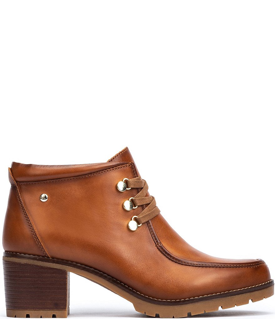 Pikolinos Llanes W7H Leather Lace-Up Booties