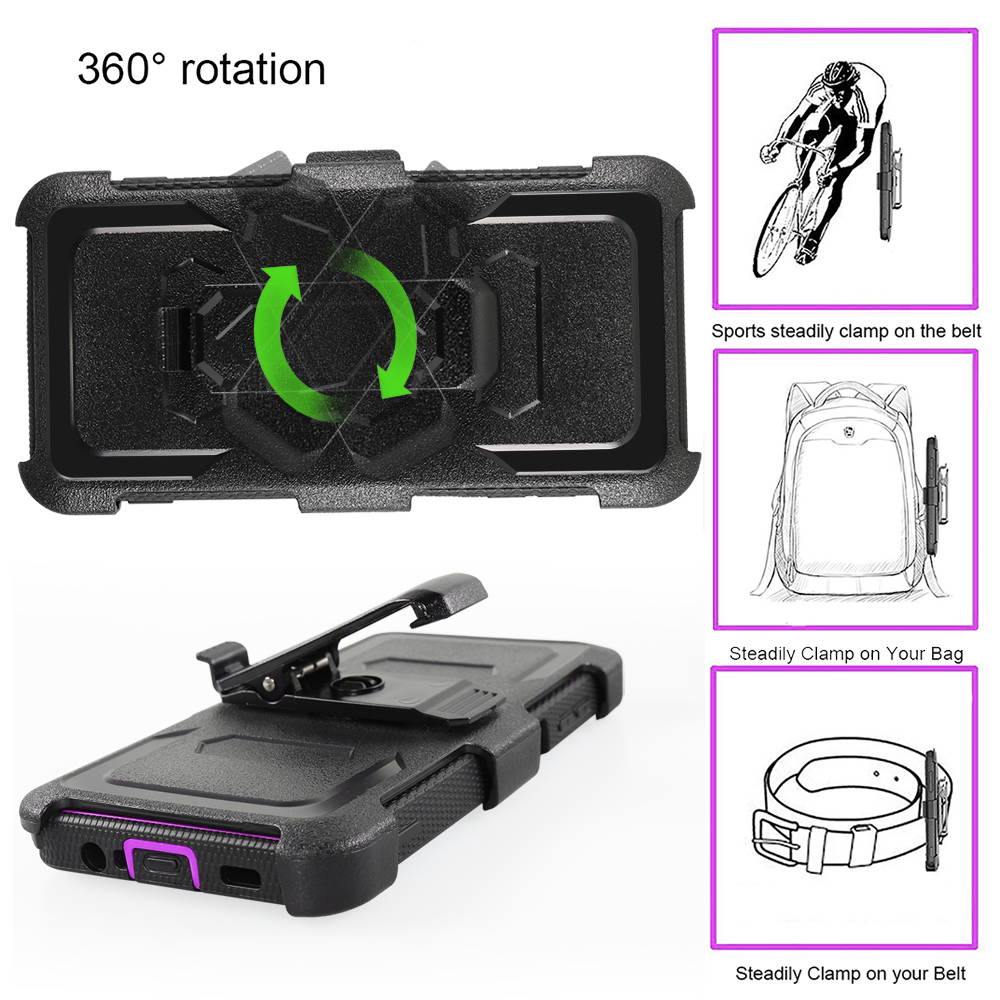 Mignova for Samsung A12 5G Case Full-Body Protective Built-in Screen Protector Kicksand Belt Clip Dustproof Shockproof Anti-Scratch Armor Cover Samsung Galaxy A12 5G 6.5 inch