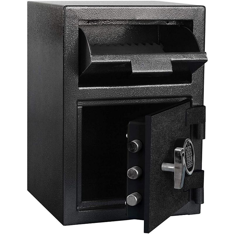 Templeton Safes Standard Depository Safe with Electronic Keypad and Key Backup, 1.12 CBF, Black