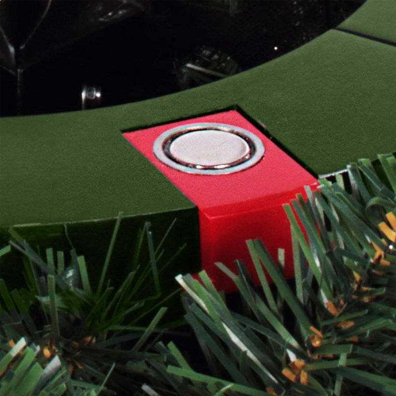 7.5ft Easy Treezy Pre-Lit LED Shimmering Frost Pre-Decorated & Easy Setup Slim Artificial  Christmas Tree