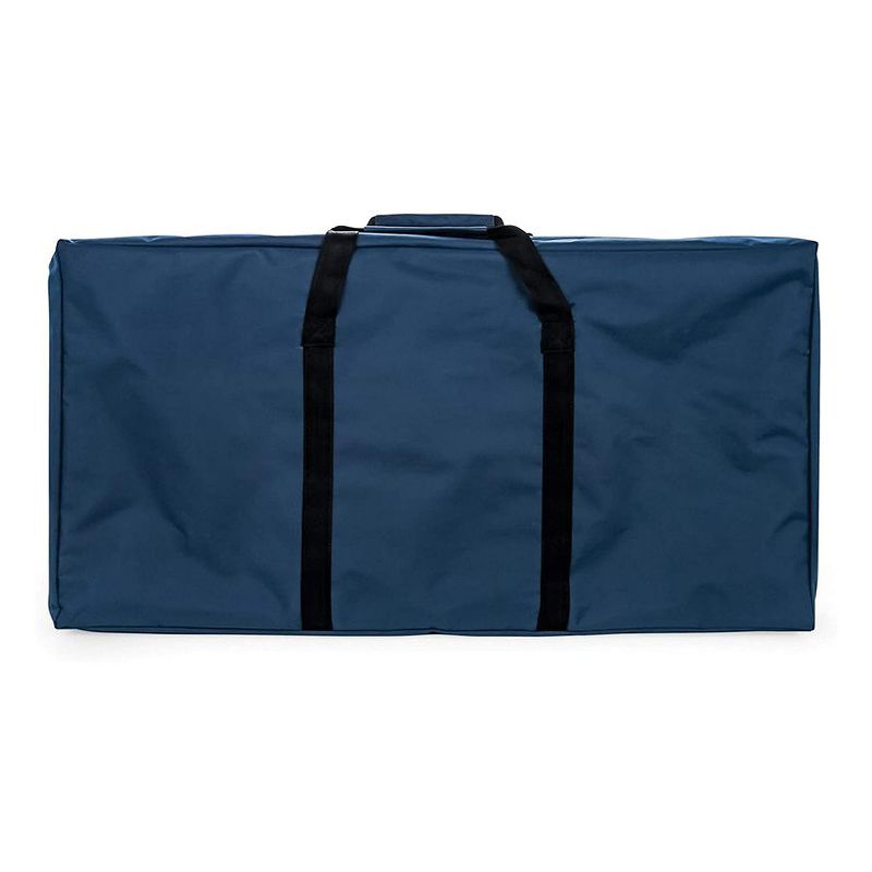 Camco Deluxe Folding Portable Outdoor Aluminum Grill Table Cart with Plastic Side Tables, Cup Holders, and Storage Bag for Camping and Tailgating