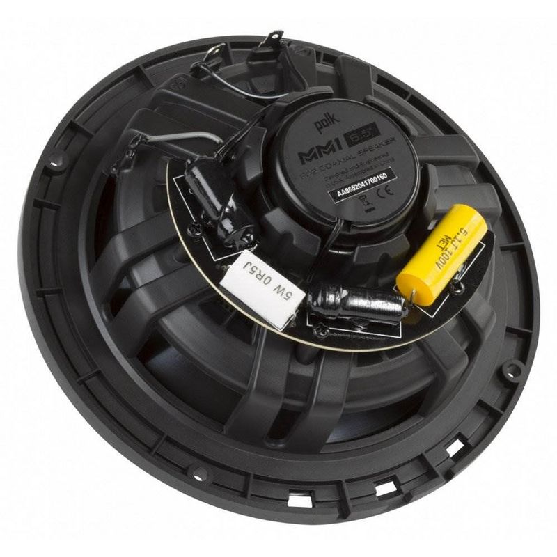 Polk Audio MM1 Series 6.5 Inch 300W Coaxial Marine Boat ATV Speakers (8 Pack)