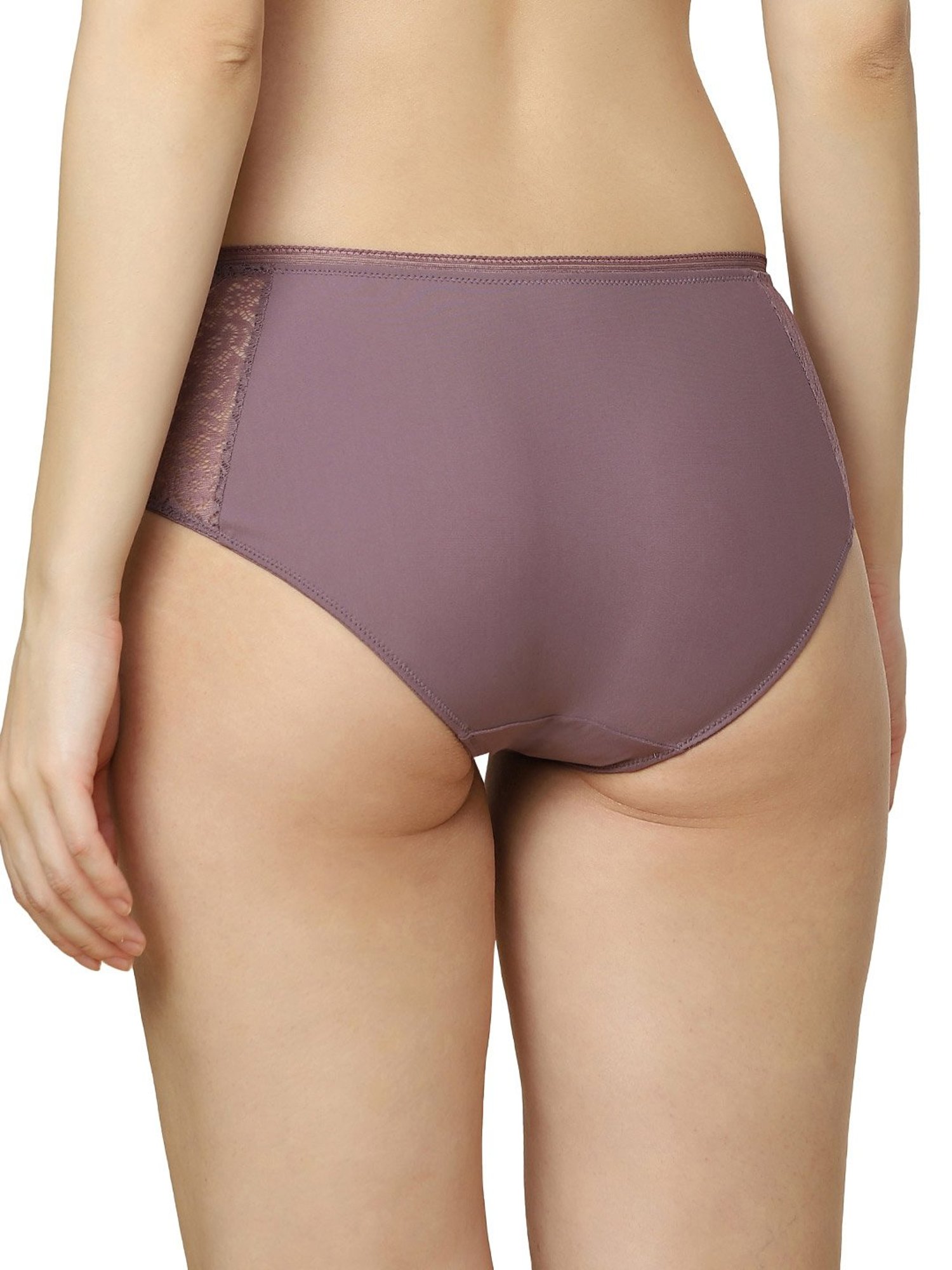 Triumph Brown Self Pattern Hipster Panty