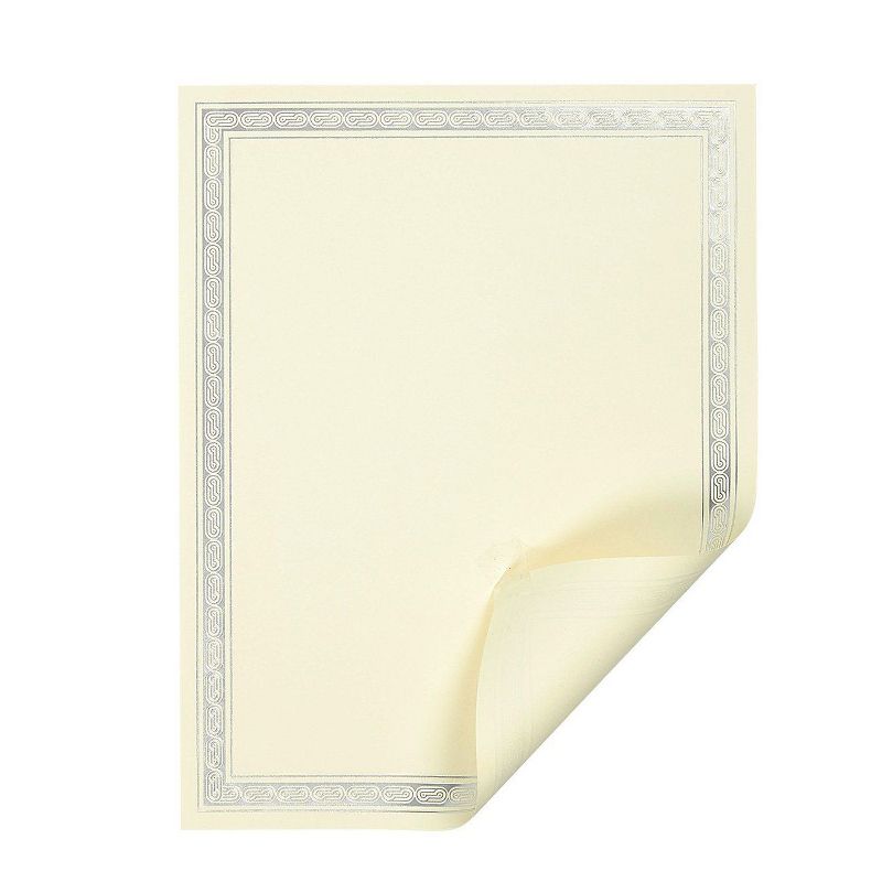 Geographics Certificate/Document Cover 12 1/2 x 9 3/4 Metallic Gray 6/Pack 47400