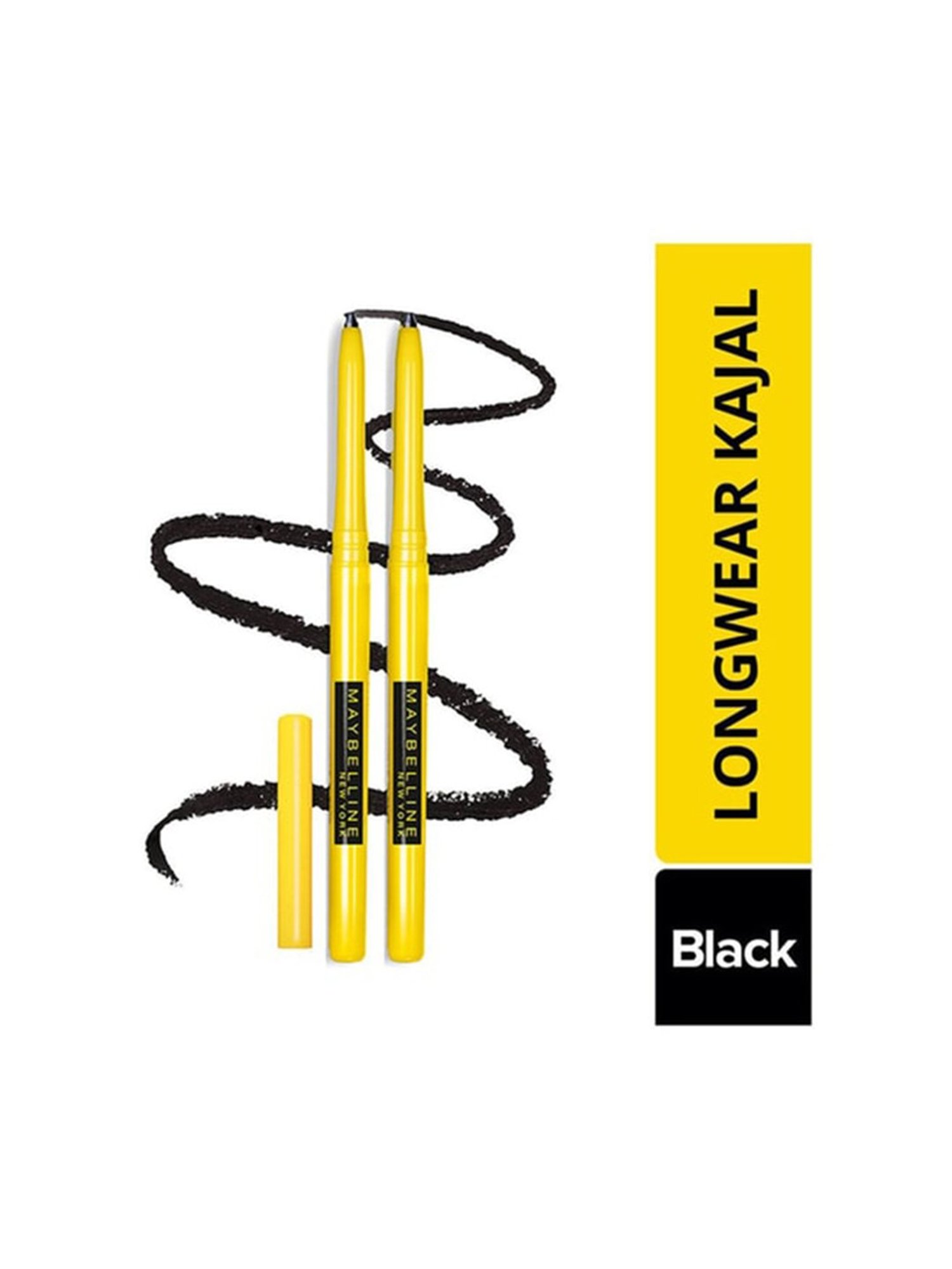 Maybelline New York Colossal Kajal Black - Pack of 2