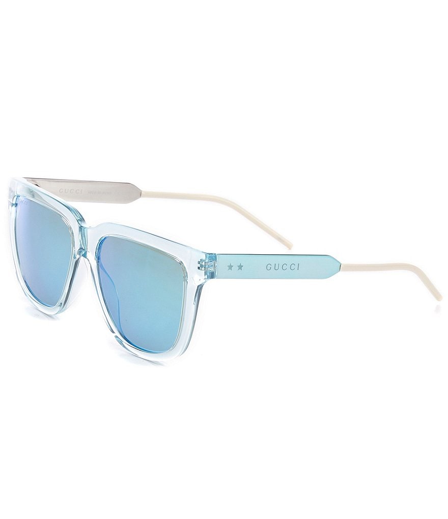 Gucci Men's Gg0976s Rectangular 56mm Sunglasses