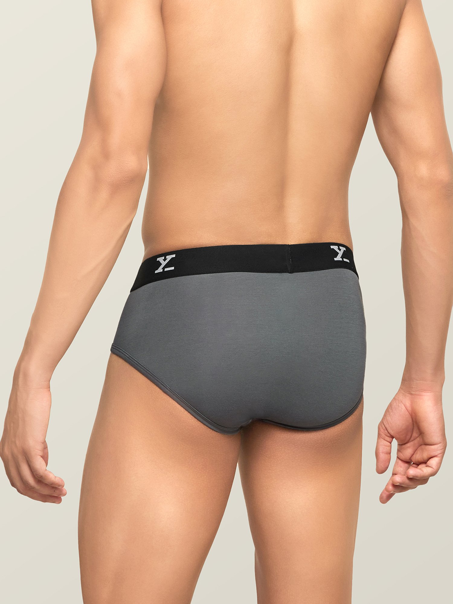 XYXX Black & Grey Micro Modal Briefs - Pack of 2