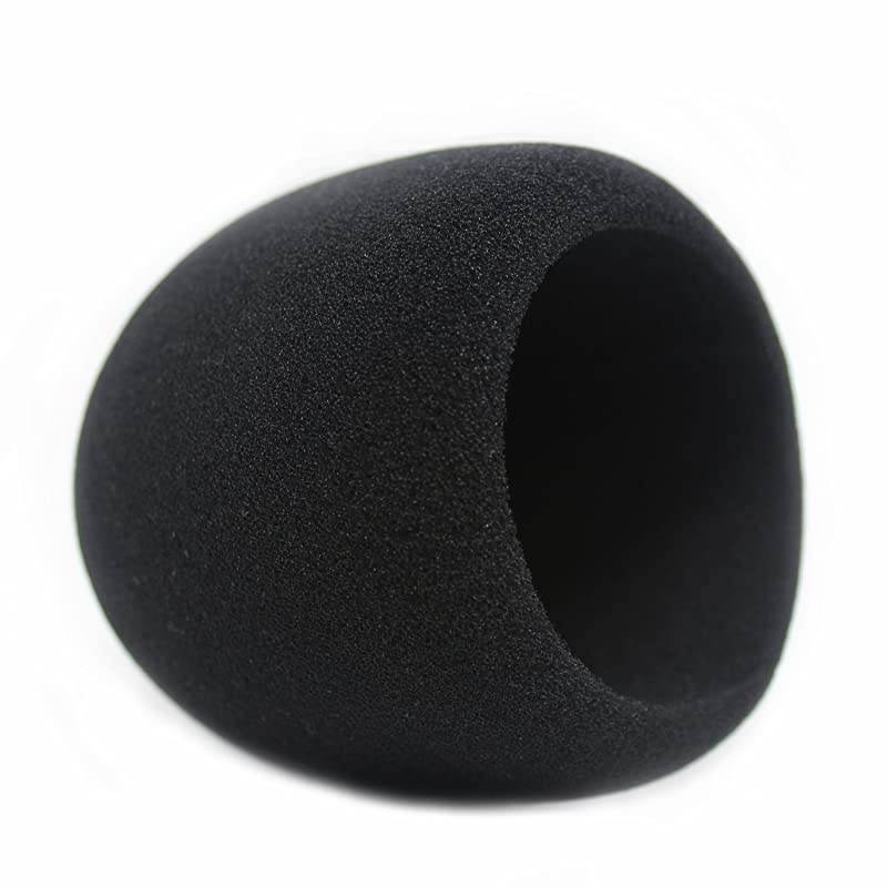 Foam Windscreen for Blue Yeti Covers Other Large Microphones such as MXL Audio Technica and Many More Quality Sponge Material Makes This The Perfect Pop Filter for your Mic Black
