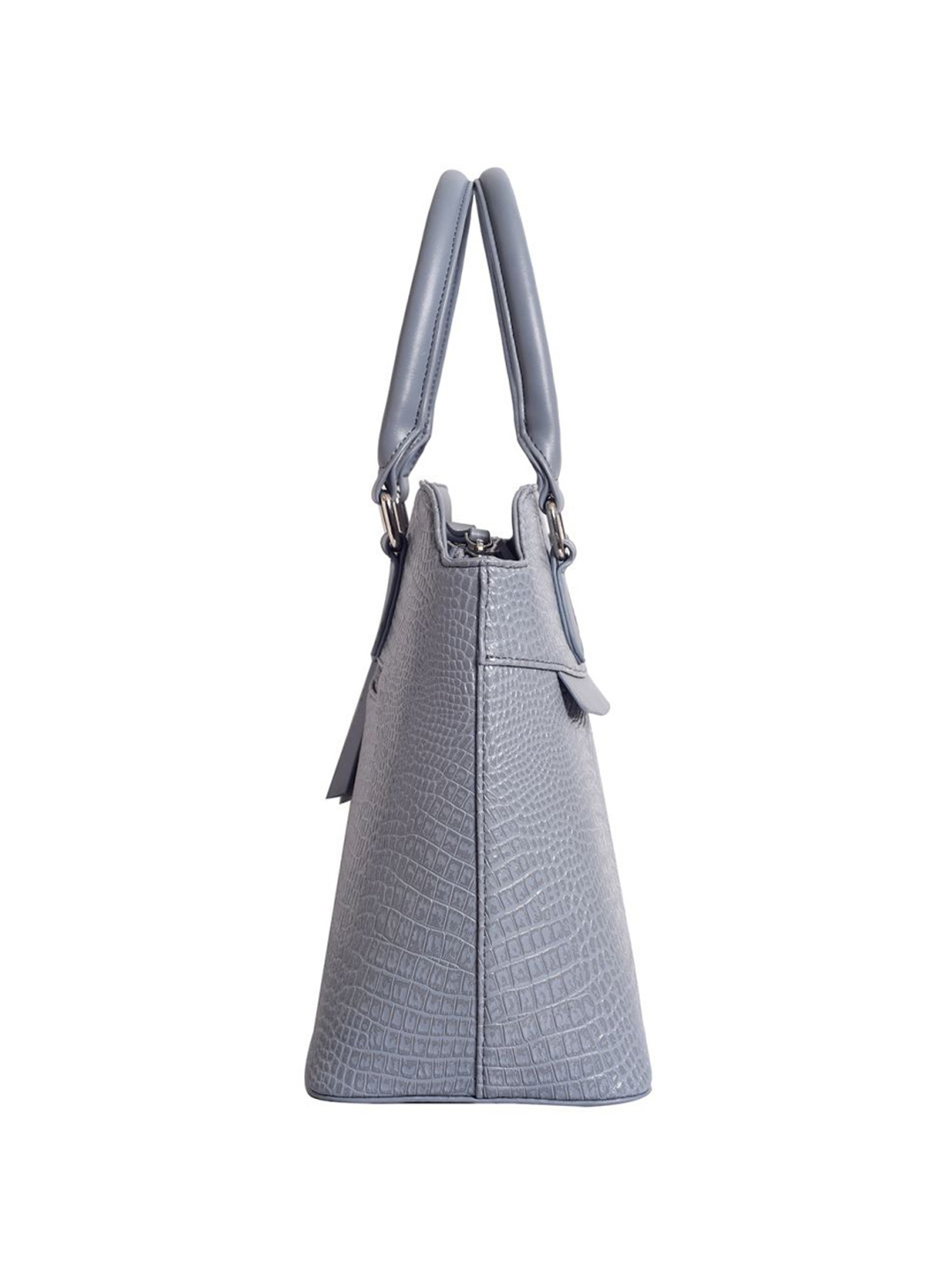 Lino Perros Grey Textured Medium Handbag
