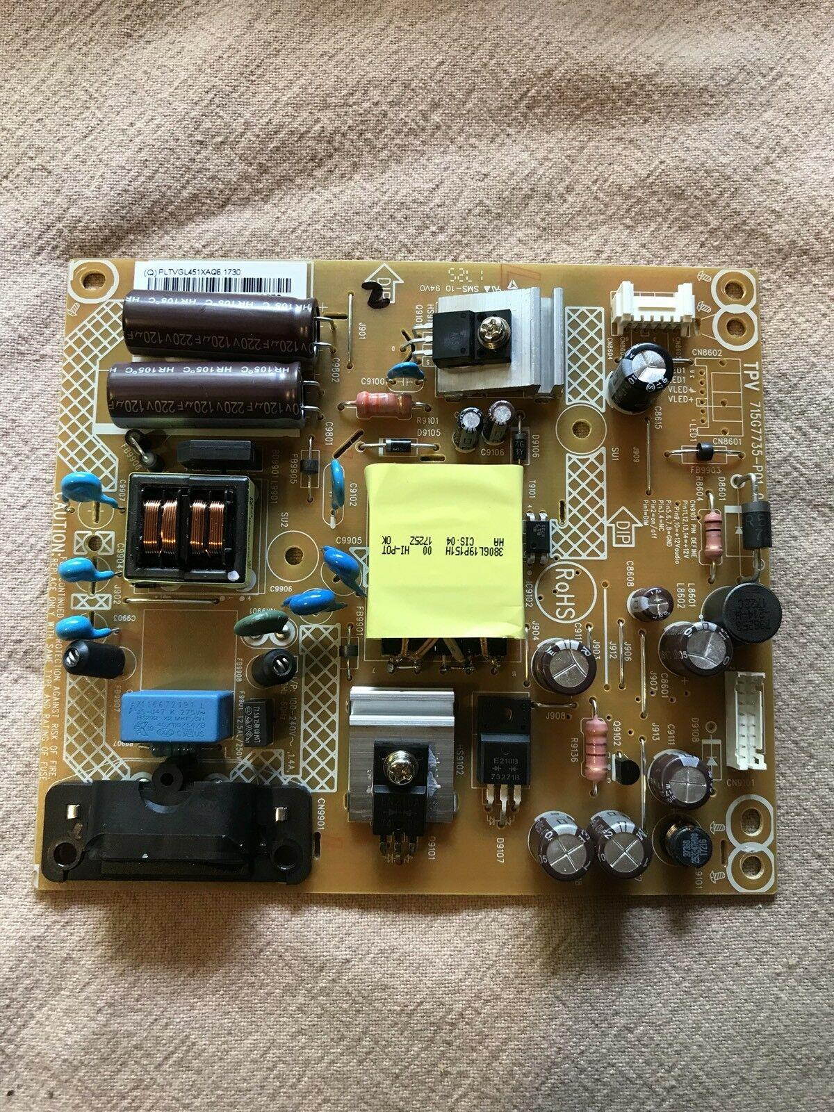 Vizio D32f-E1 POWER SUPPLY BOARD 715G7735-P01-001-0H2S