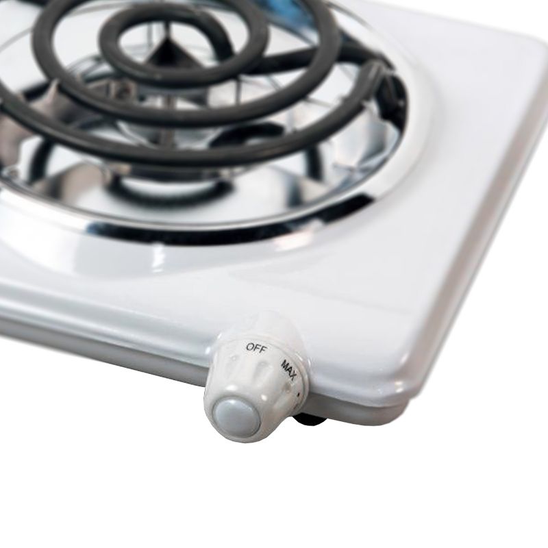 Brentwood Electric 1000W Single Burner in White