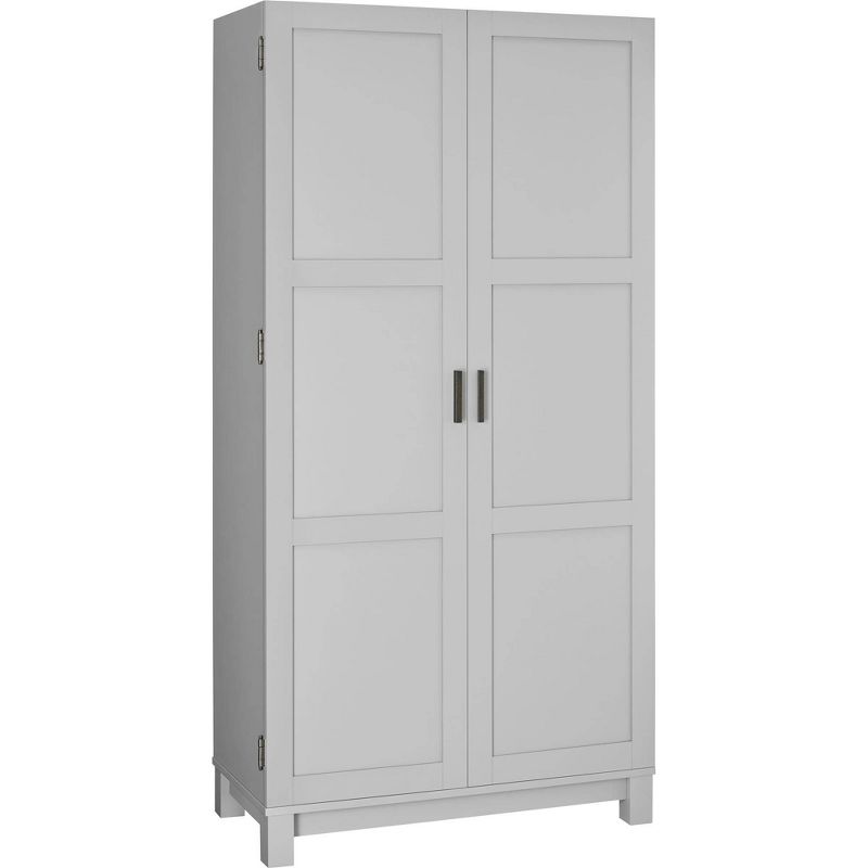 Wood 2 Door Storage Cabinet in White-Pemberly Row