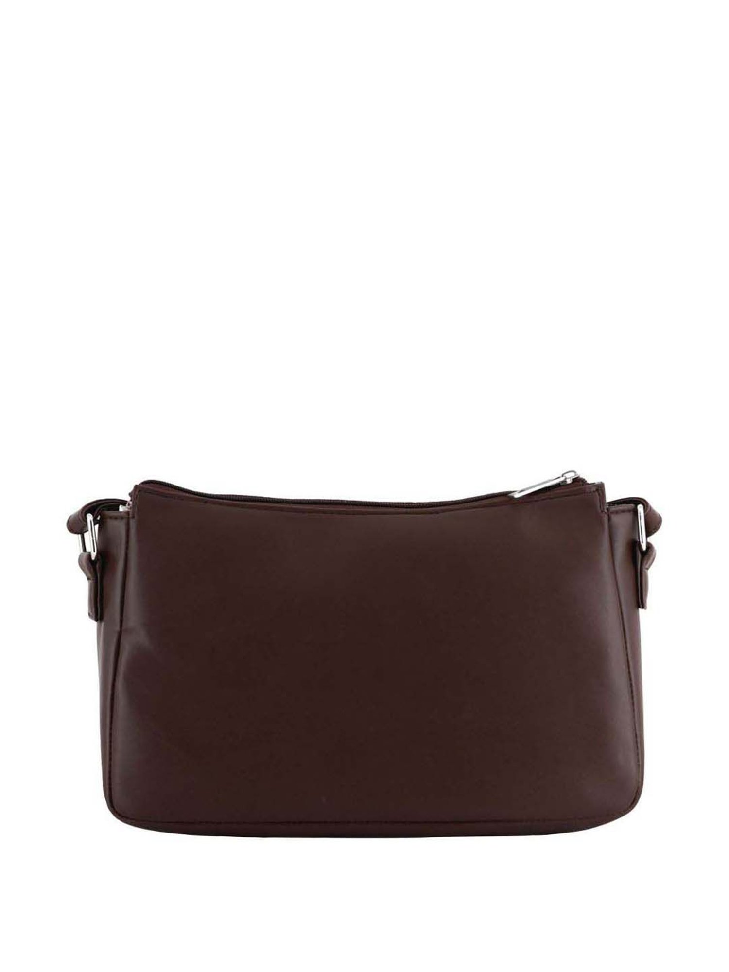 Toteteca Brown Printed Medium Sling Handbag