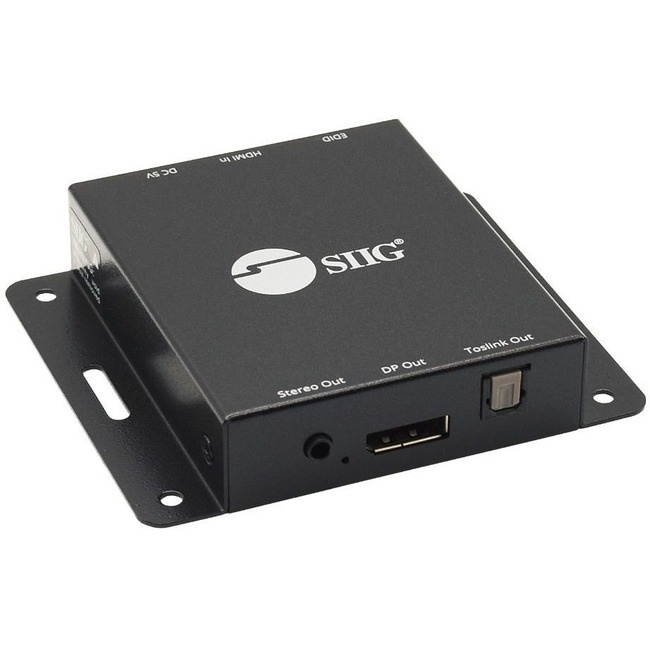 SIIG HDMI 2.0 to DisplayPort 1.2 Converter with Audio Extractor CEH26A11S1