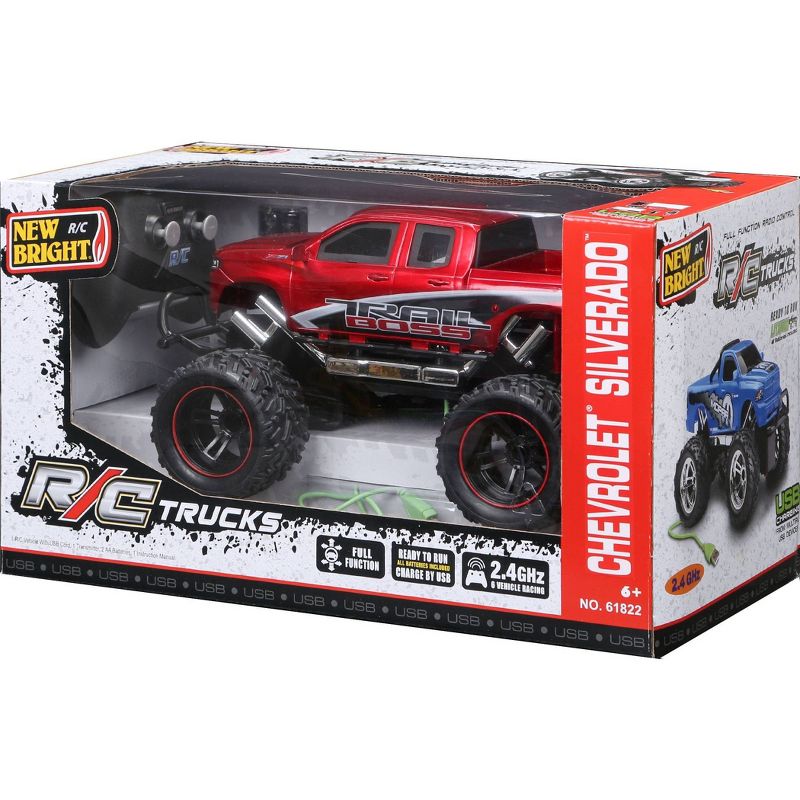 New Bright Remote Control RC FF Chargers Truck Silverado 1:18 Scale