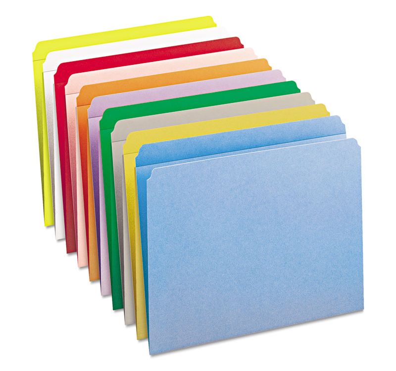 Smead Reinforced End Tab Fastener Folder Two Fasteners Letter Manila 50/BX 34105