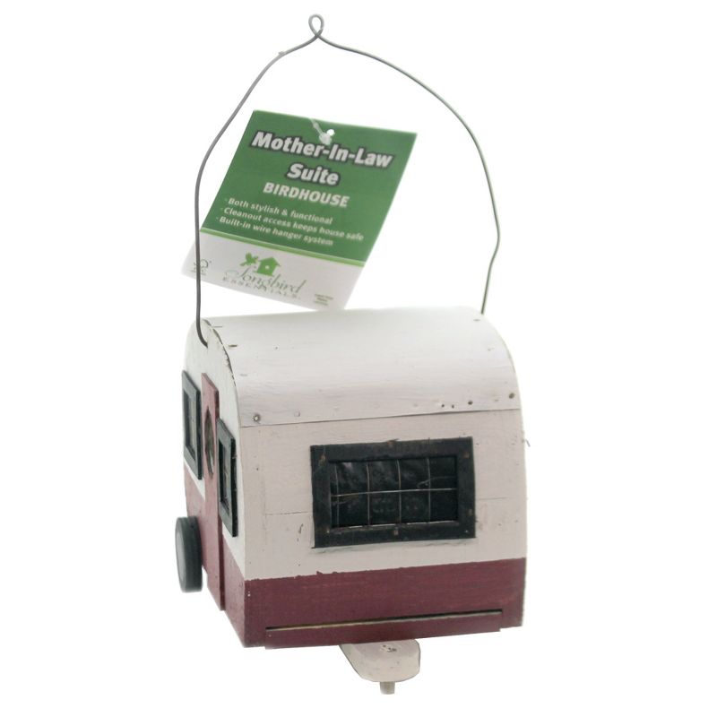 Home & Garden 5.5" Mother-In-Law Suite Birdhouse Travel Home Gold Crest Distributing  -  Bird And Insect Houses