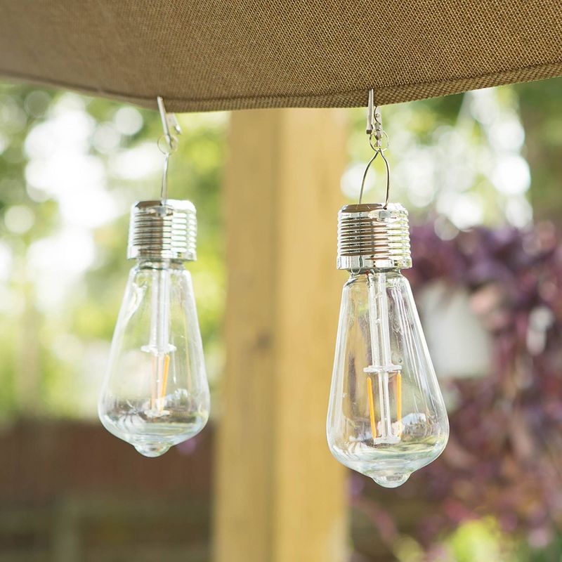 4pk LED Vintage Edi-Sol Solar Outdoor Light Bulb - Echo Valley