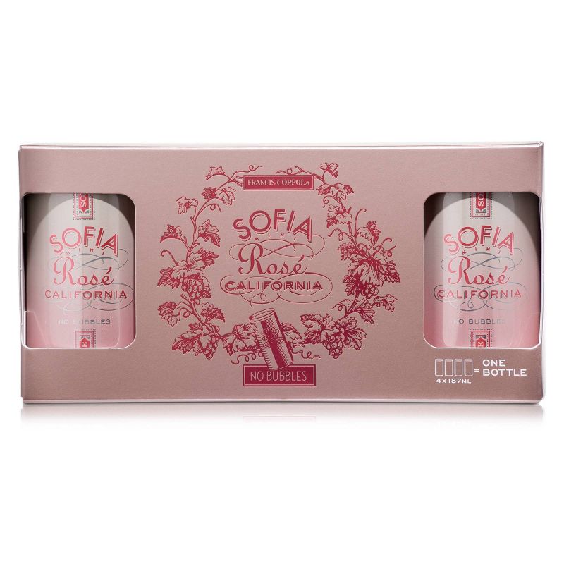 Francis Coppola Sofia Rosé Wine - 4pk/187ml Cans