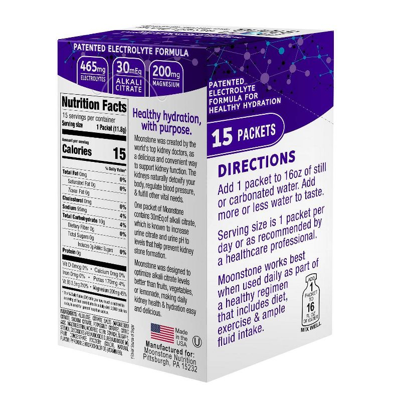 Moonstone Kidney Health Drink Mix - Wild Berry - 15ct/6oz