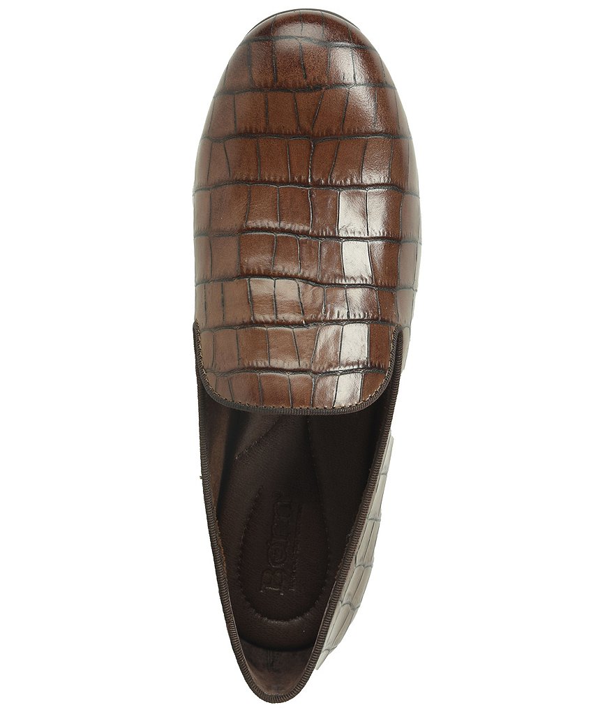 Born Belina Croco Embossed Slip-On Loafers