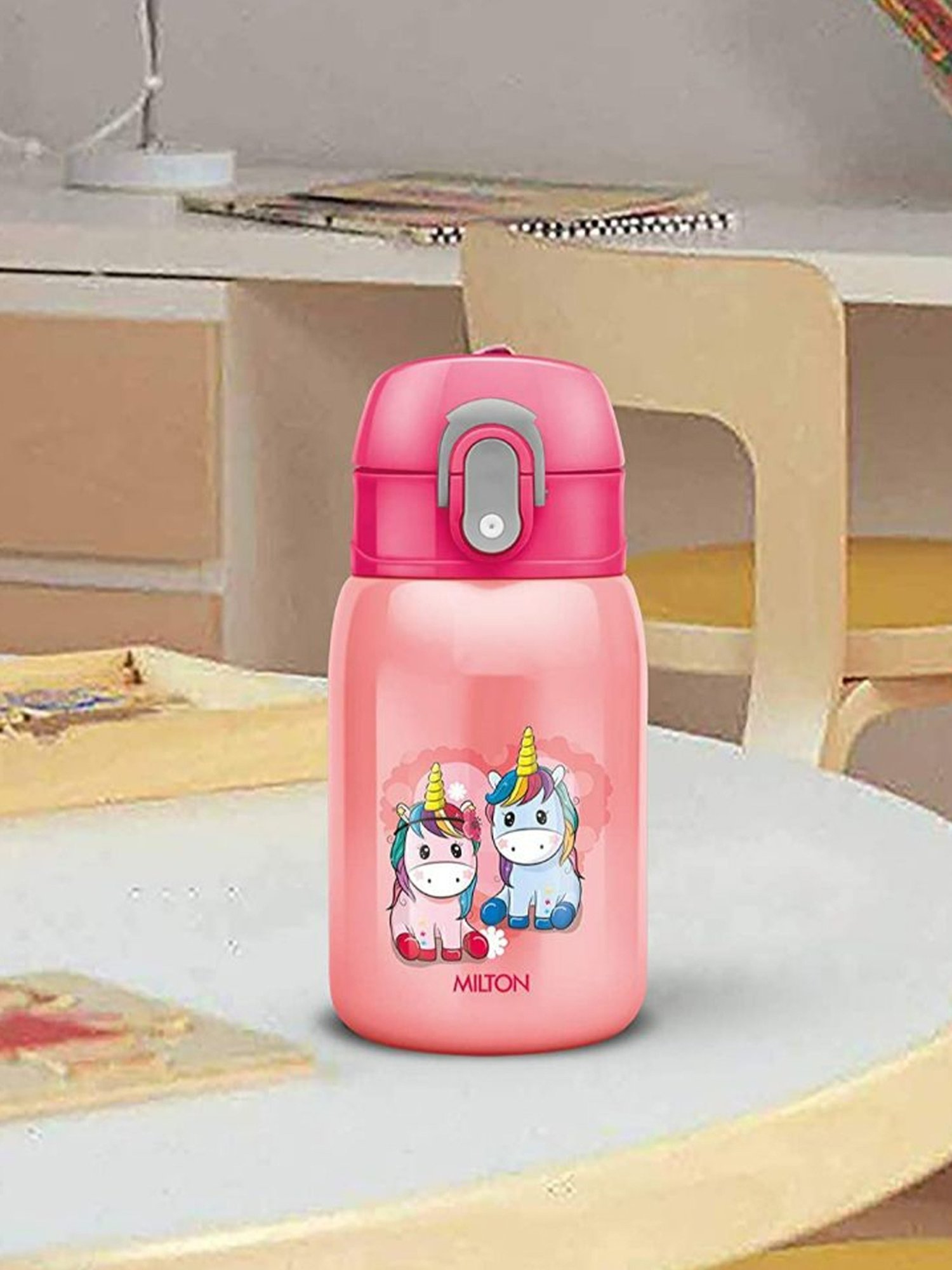 Milton Pink Stainless Steel Sipper Water Bottle (0.23 L)