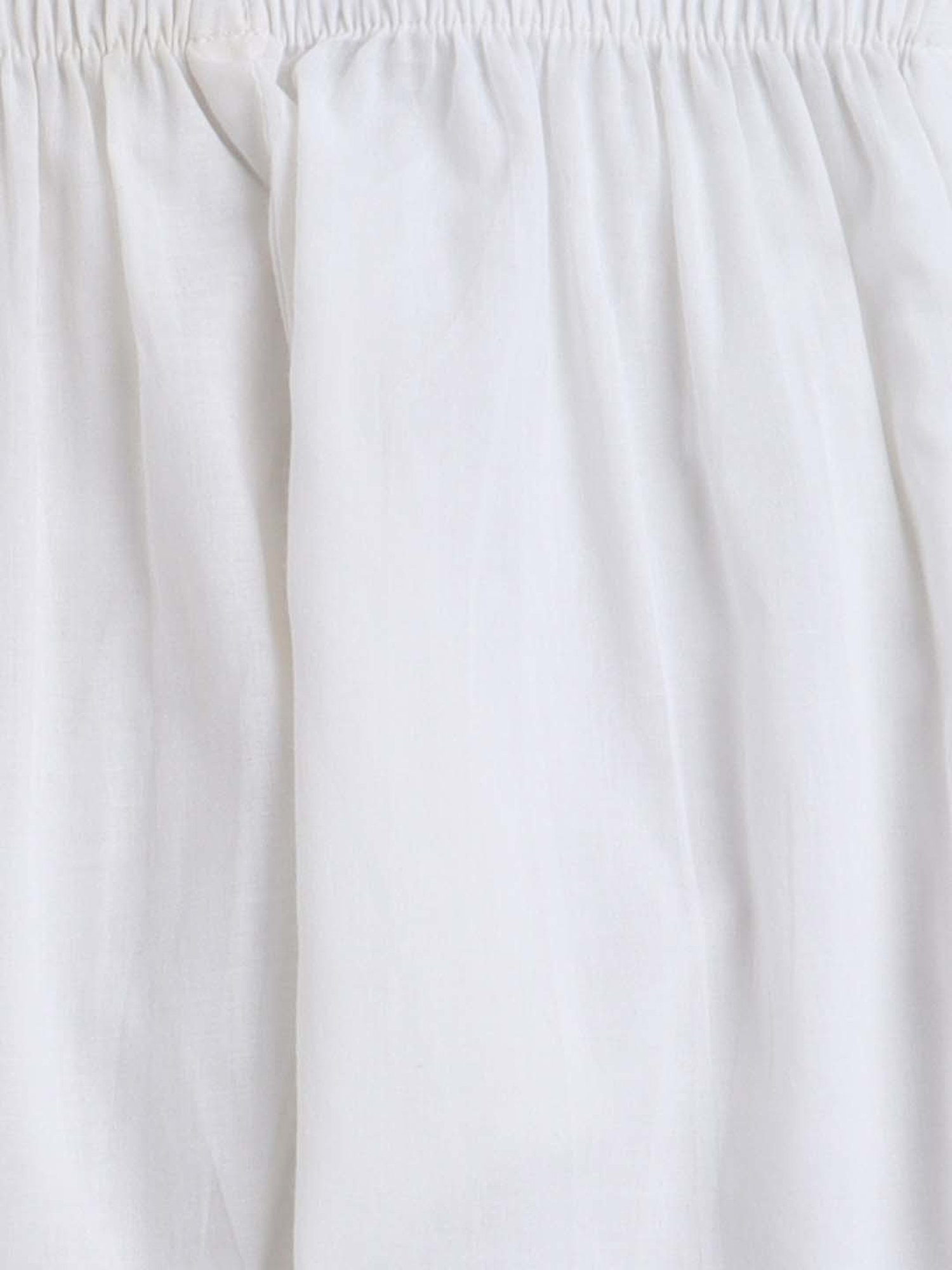 The Magic Wand Kids Pink & White Cotton Printed Full Sleeves Kurta Set