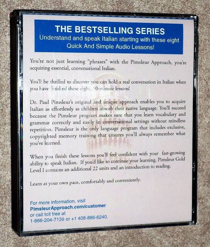 Pimsleur ~ Quick & Simple Italian ~ (4) CD Set ~ (2nd Revised Edition)