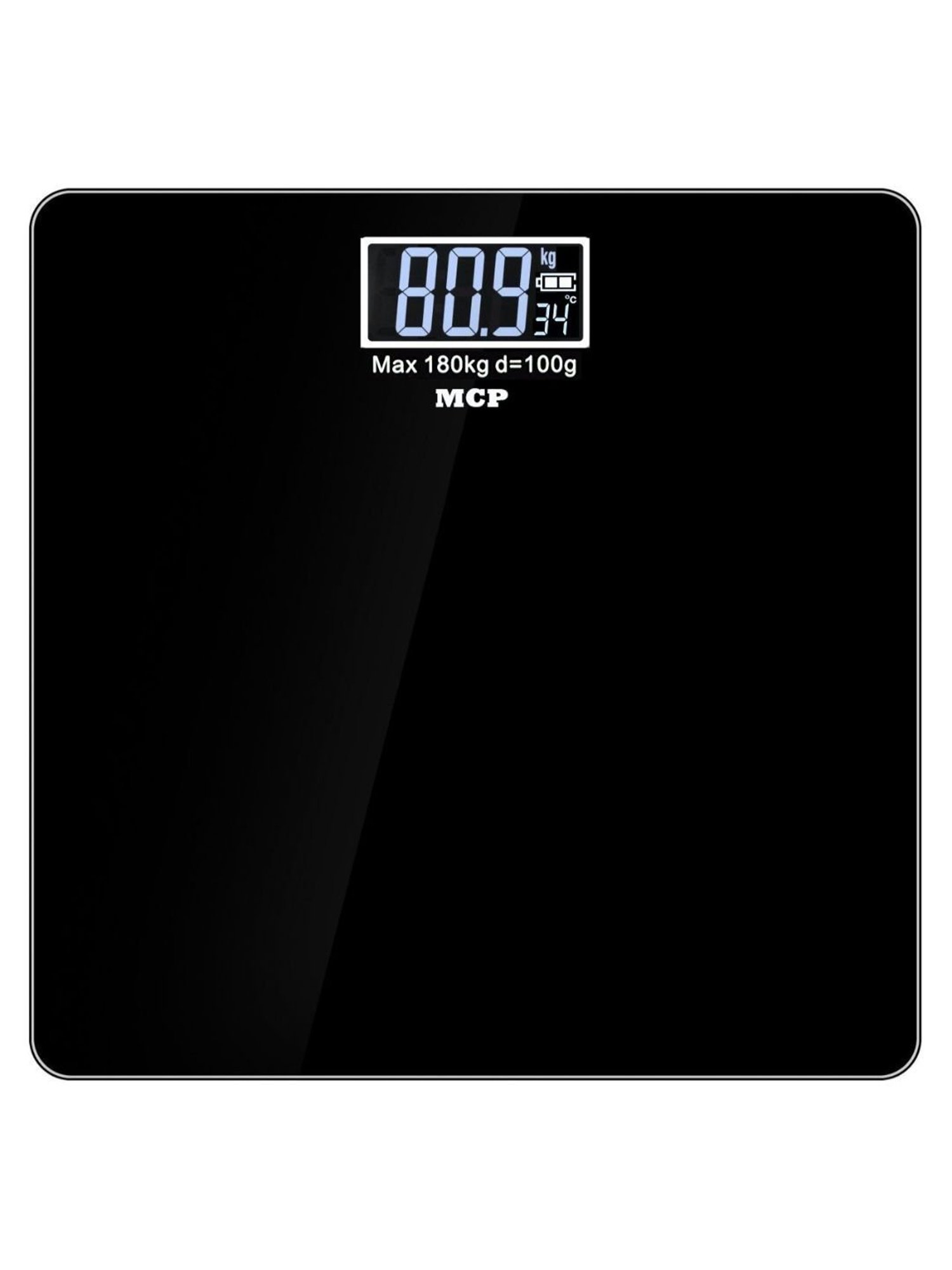 MCP Digital LCD Weighing Scale (Black)