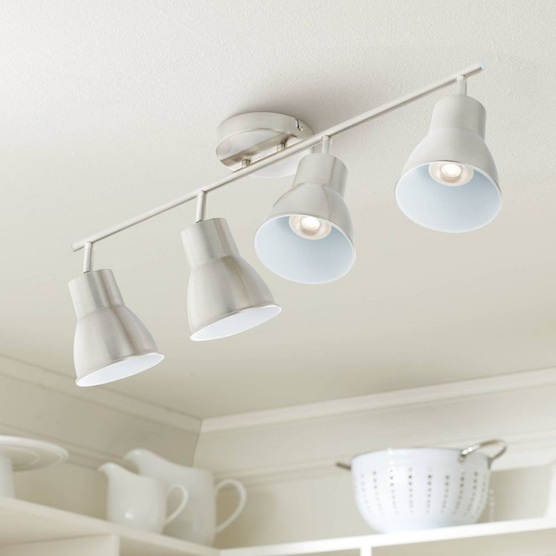 Pro Track Brushed Steel 27.5" Wide LED Track Kit Fixture