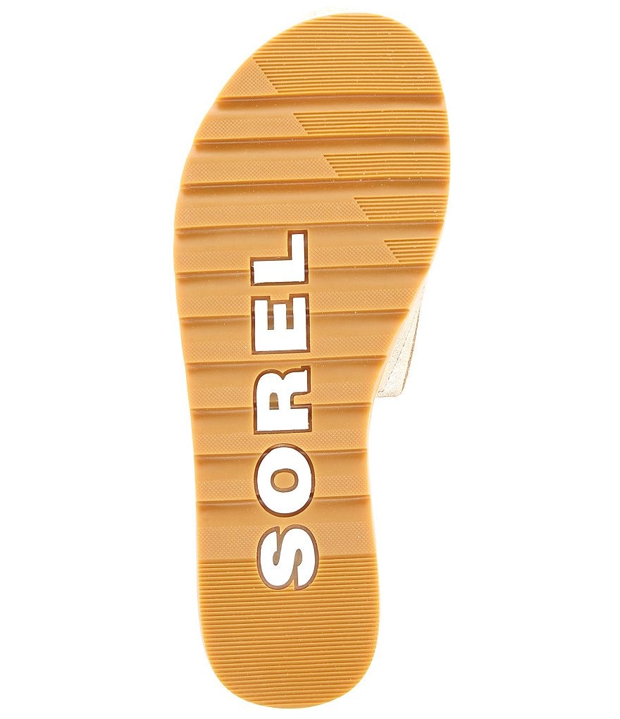 Sorel Ella2 Metallic Leather Blocked Slides