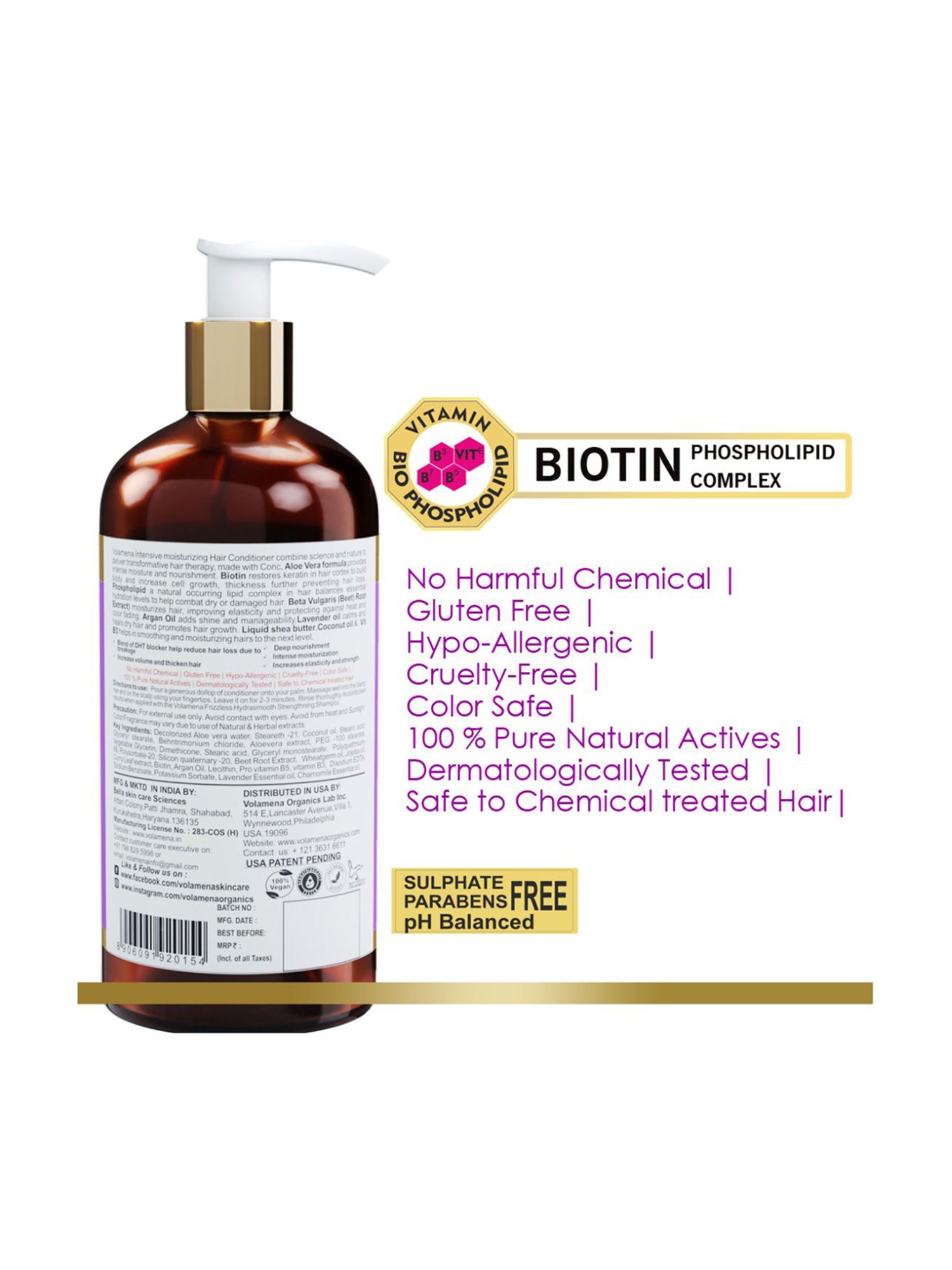 Volamena Intense Moisturizing Hair Conditioner - 300 ml