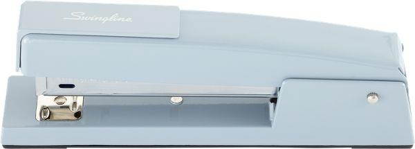 SWINGLINE S7074708 Stapler,Sky Blue,Metal,4inD Throat