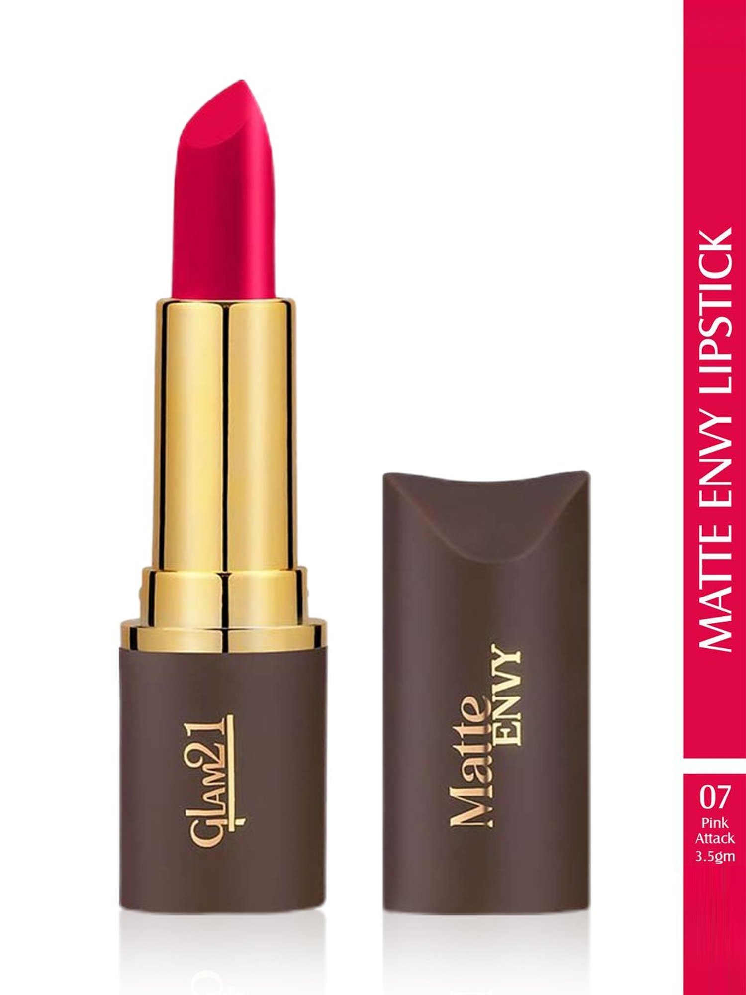 Glam21 Matte Envy Lipstick 07 Pink Attack - 3.5 gm