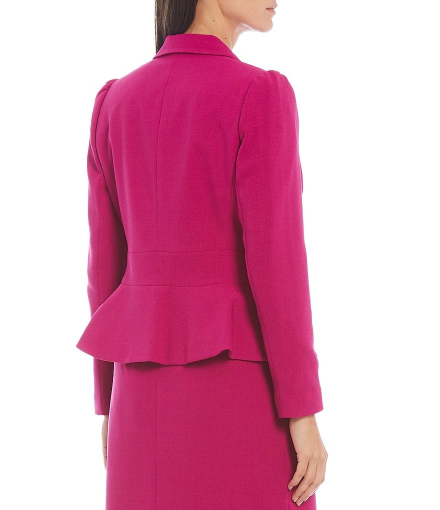 Tahari ASL Crepe Pearl Neckline Jacket 2-Piece Dress Suit