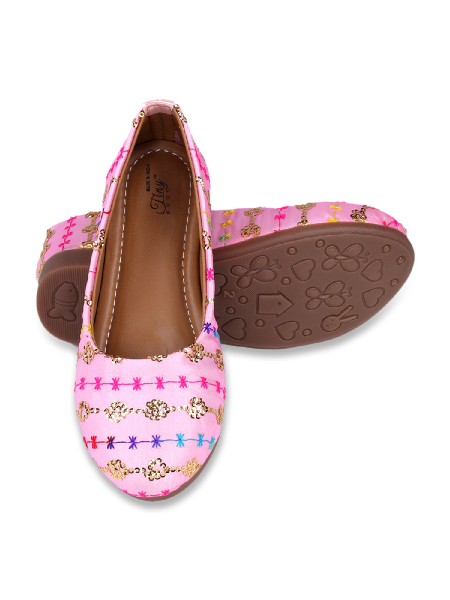 Tiny Bugs Kids Pink Flat Ballets