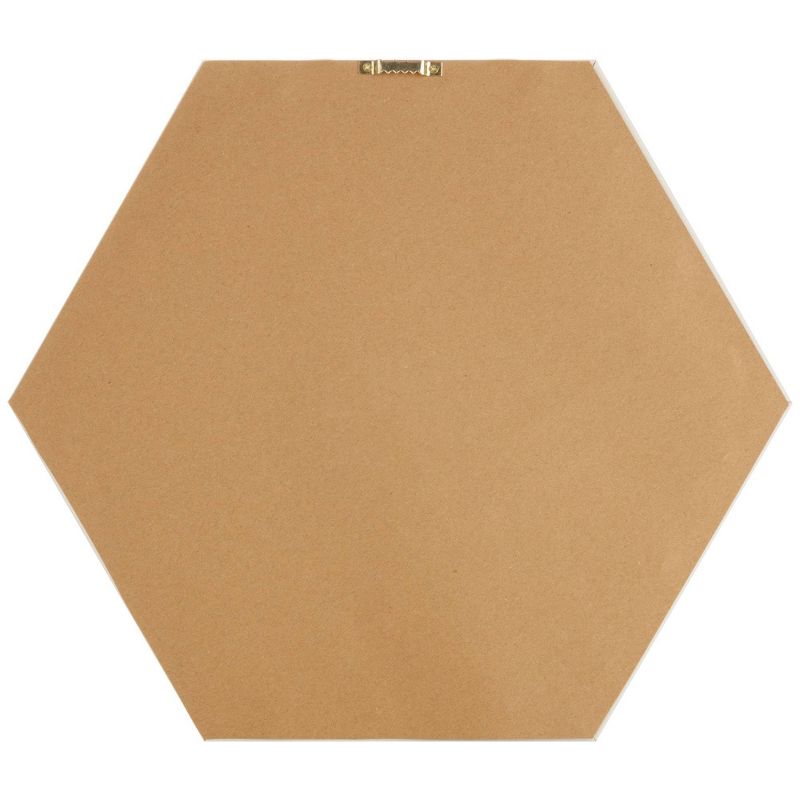 3pc Hexagon Dry Erase Chalkboard/Pinboard Wall Organizer Set White - Gallery Solutions