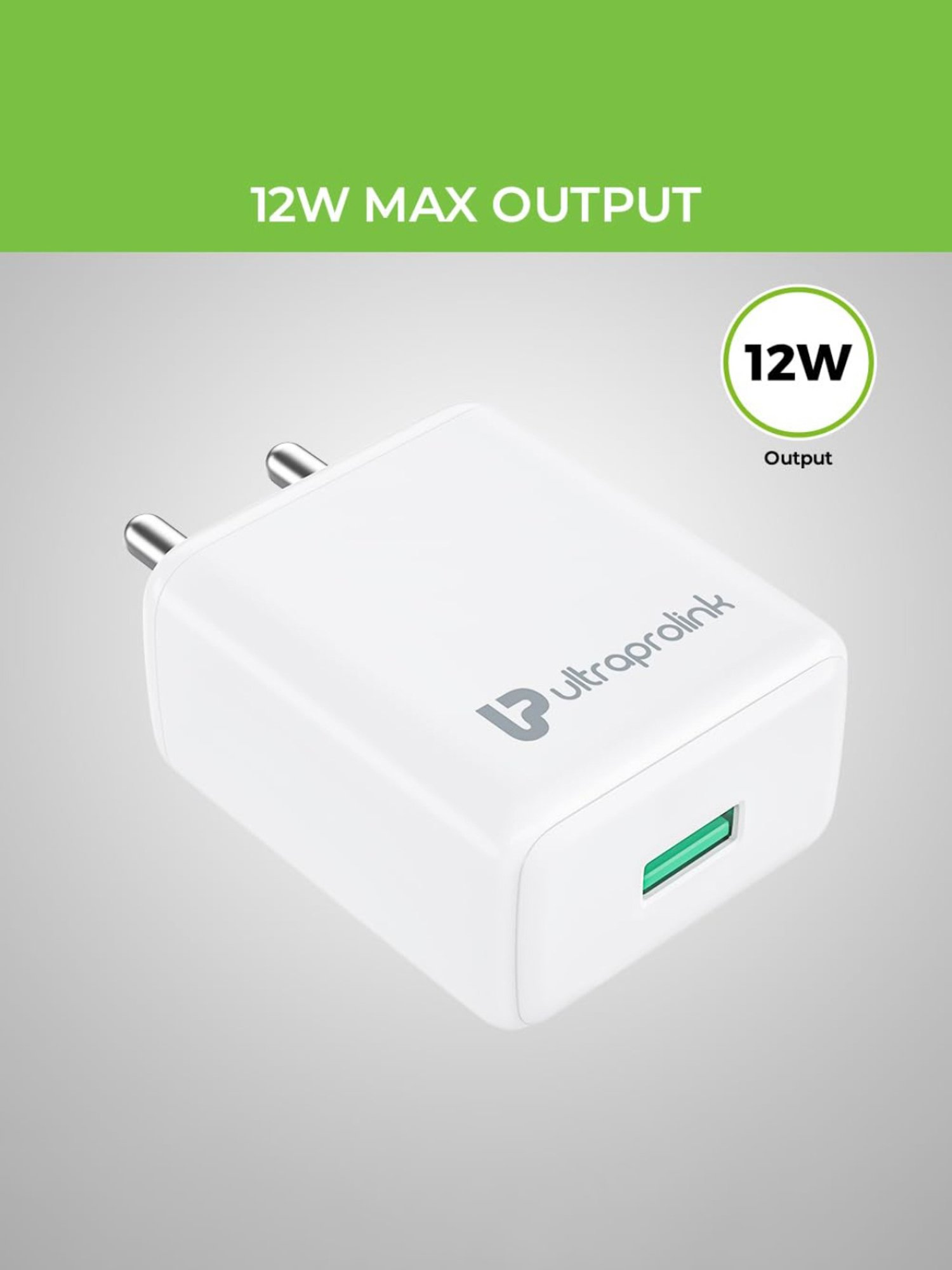 ULTRAPROLINK UM1166M USB Fast Wall Charger with 1 m Micro USB Cable (White)