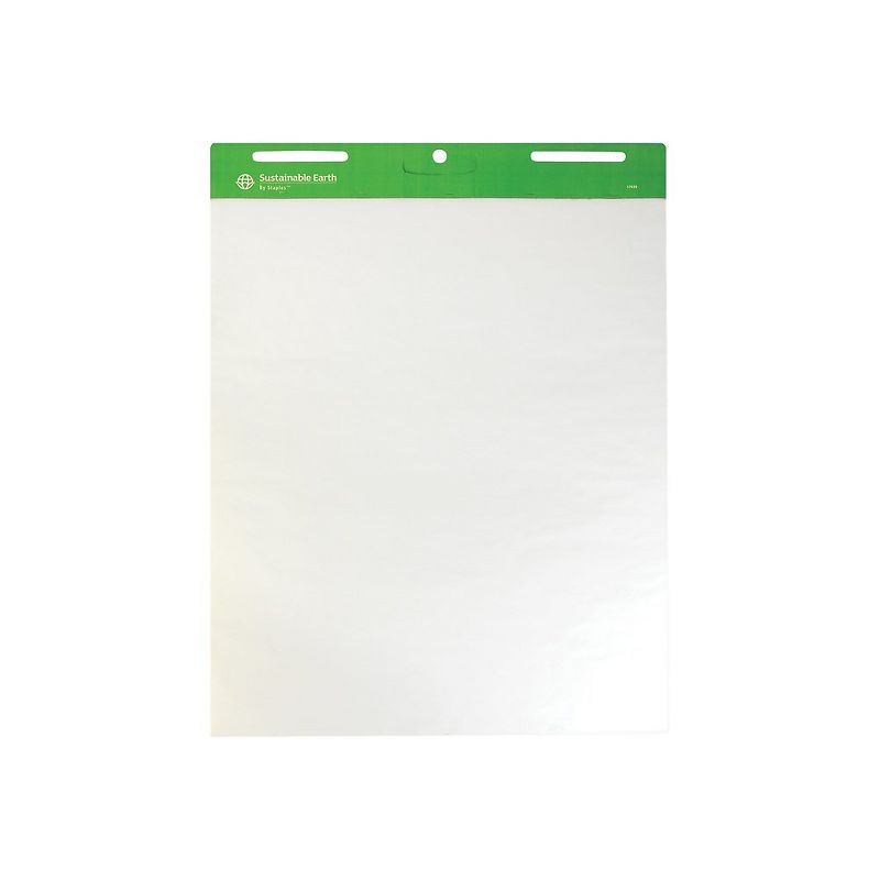 Sustainable Earth Easel Pads 27" x 36" White 50 Sheets/Pad 4 Pads/CT (17639) 807688