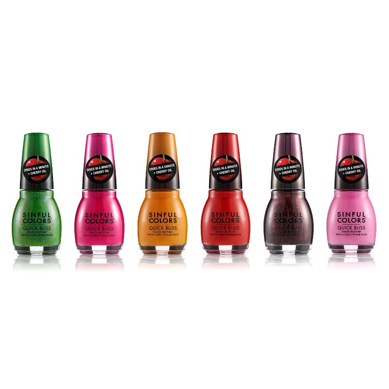 Sinful Colors Quick Bliss Nail Polish Collection - 6pk
