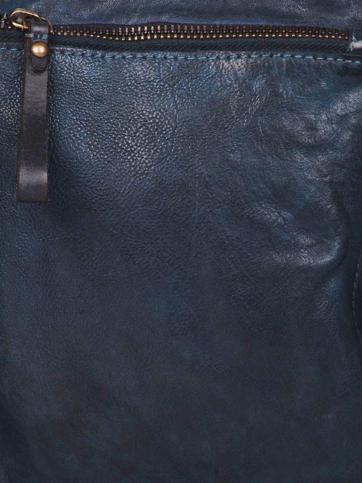 HiLEDER Brown Textured Small Leather 12 inch Cross Body Bag