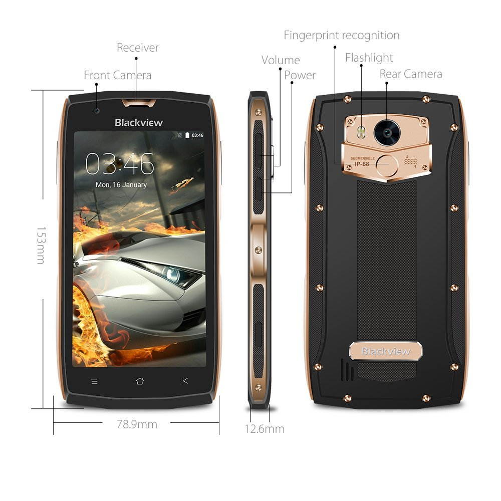 IP68 Waterproof Rugged Android Phone,  Mobile Phone with  samsung camera 5.0MP+8.0MP,  Corning Gorilla Glass3  Glove touch detective  Li-polymer battery 3500mAh nano card +micro card slot  Cellphone