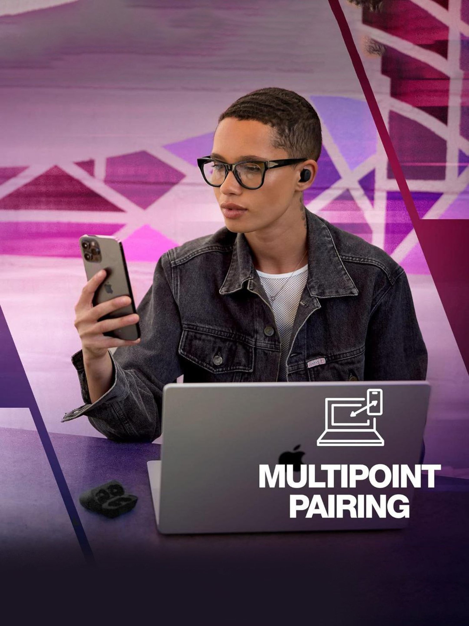 Skullcandy Mod in-Ear Bluetooth Earbuds with 34 Hr Battery (Black, True Wireless)