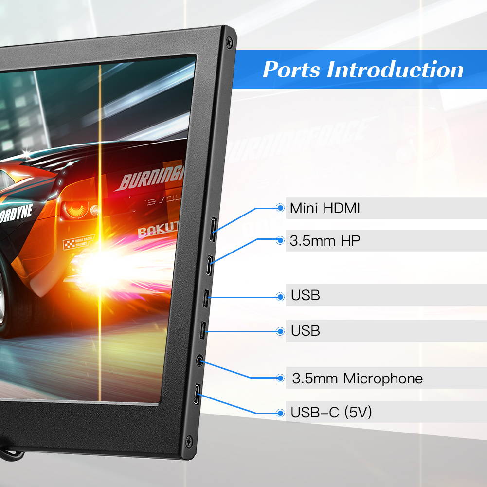 14" IPS HDMI Portable Gaming Monitor 1920x1080 Second Monitor
