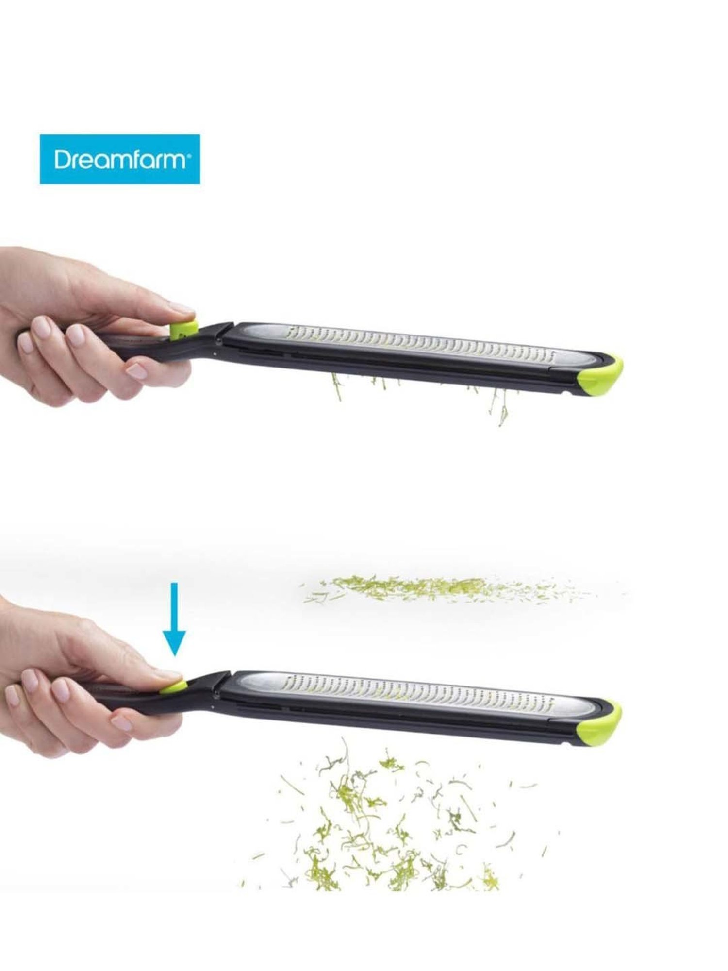 Dreamfarm Green Medium Ozest Pop Clean Speed Zester
