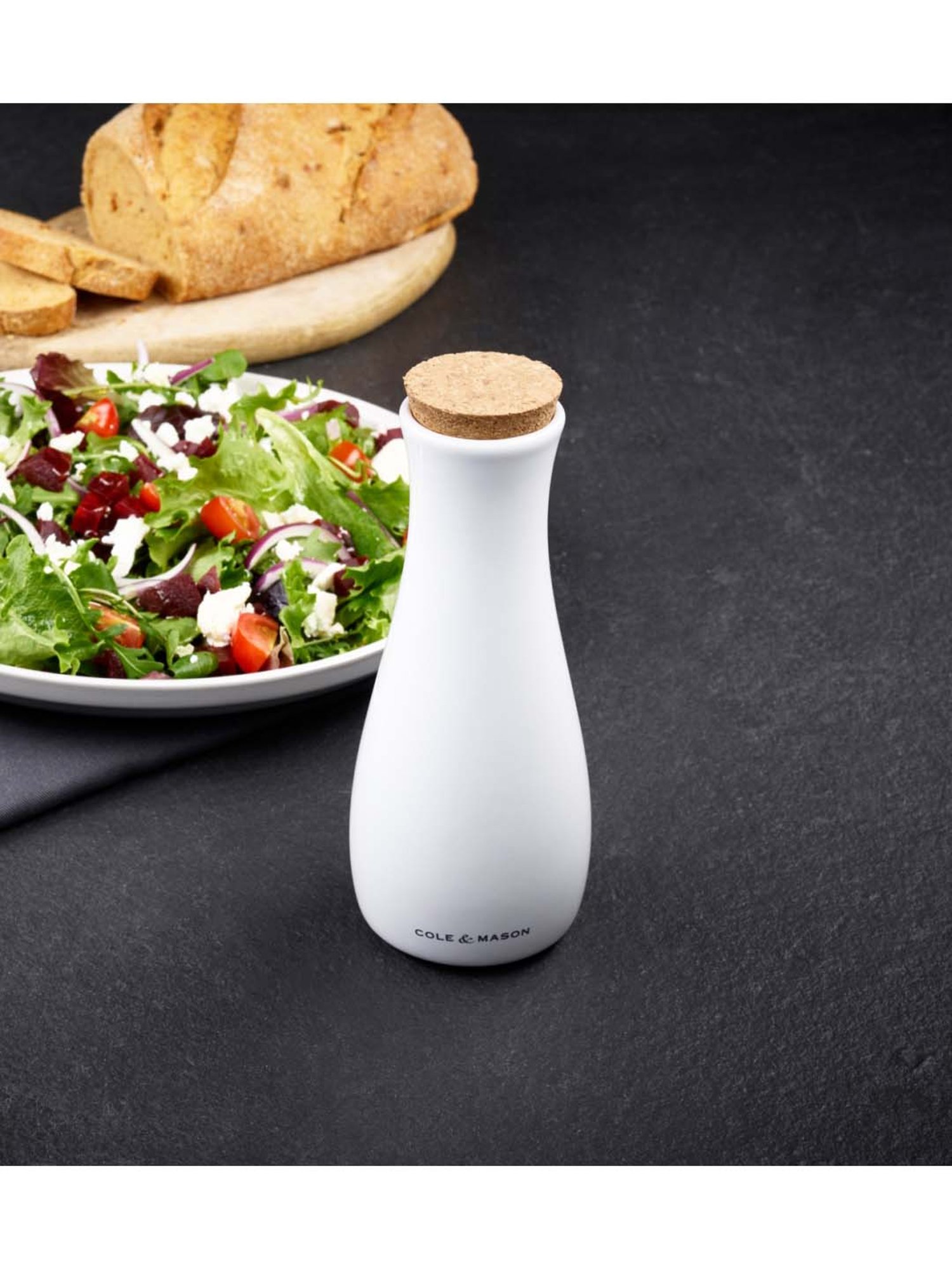 COLE & MASON White & Beige Ceramic Pourer - Set of 1