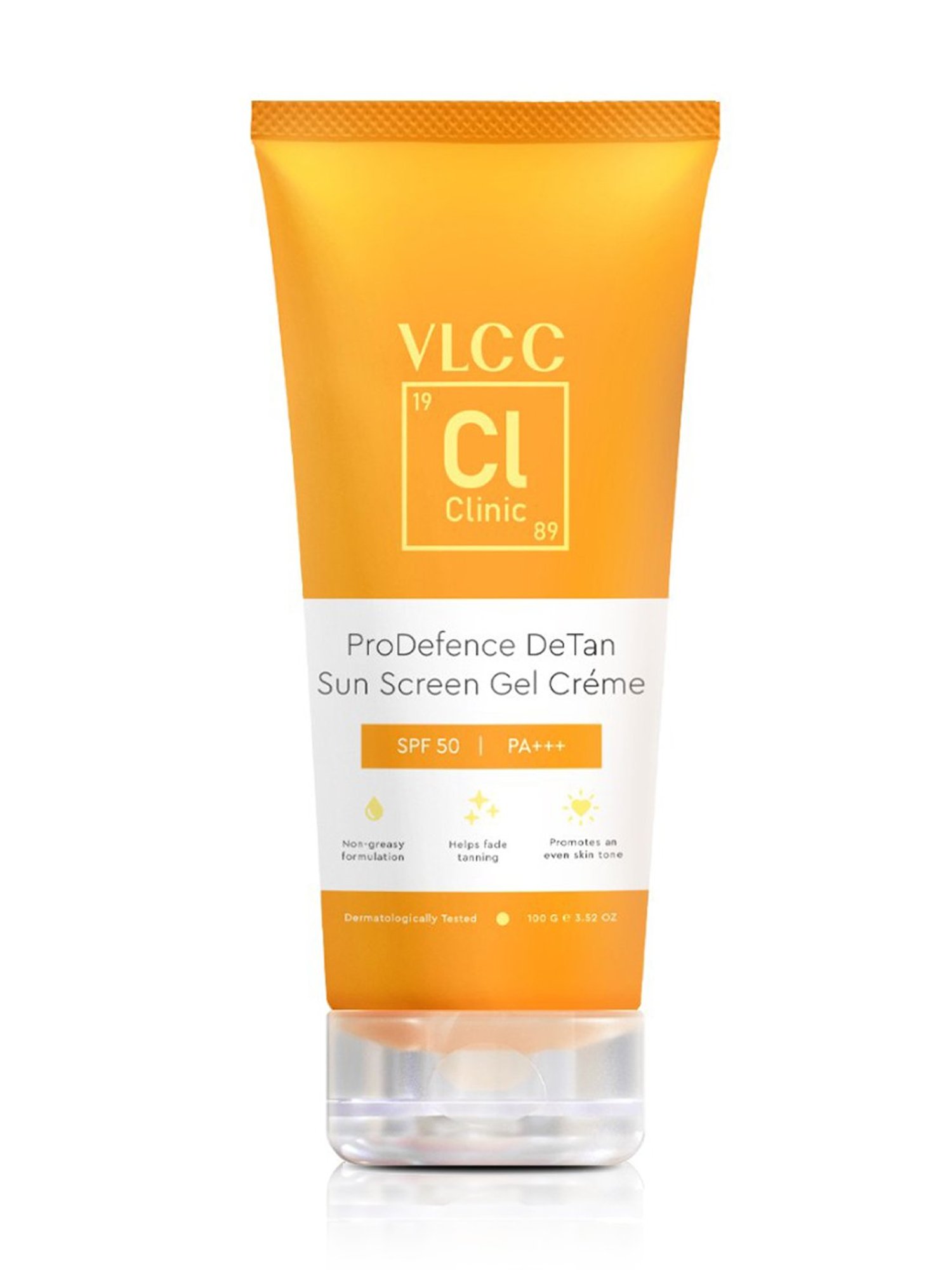 VLCC Clinic ProDefence De-Tan Sun Screen Gel Creme SPF 50 PA+++ - 100 gm